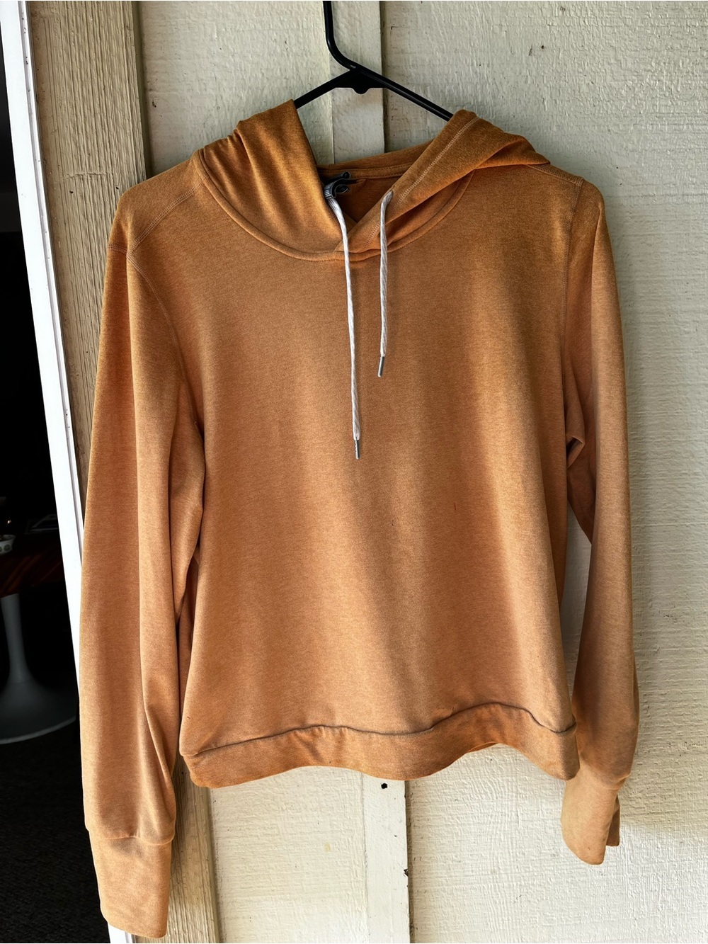 Vuori Women's Hooded Pullover Sweatshirt - Camel Brown size L * READ ALL *